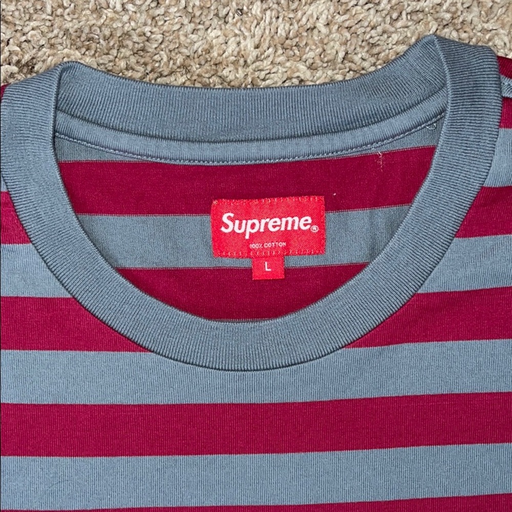 Supreme | Stripe Appliqué S/S Top - Picture 2 of 9